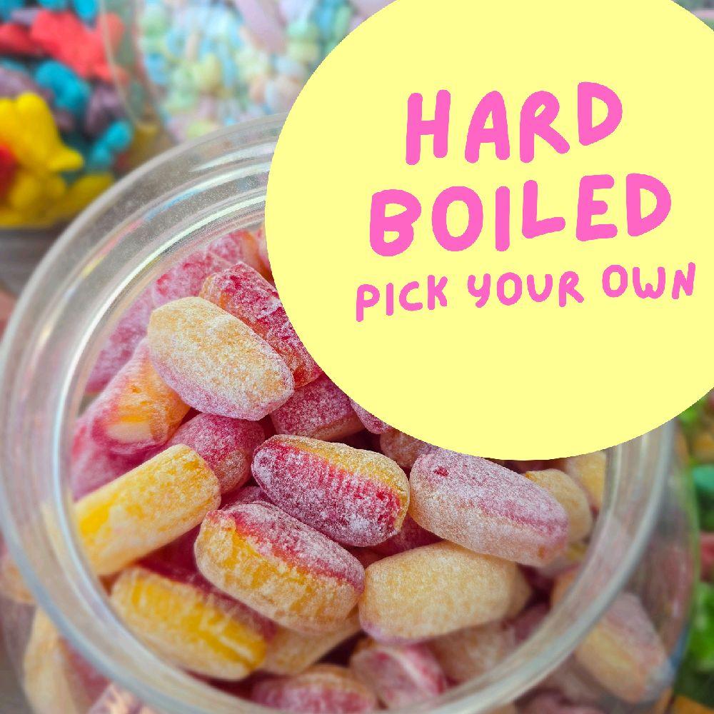 Hardboiled - Pick your own pick n mix hardboiled Sweets 100g per choice of sweet! Pick N Mix Uk