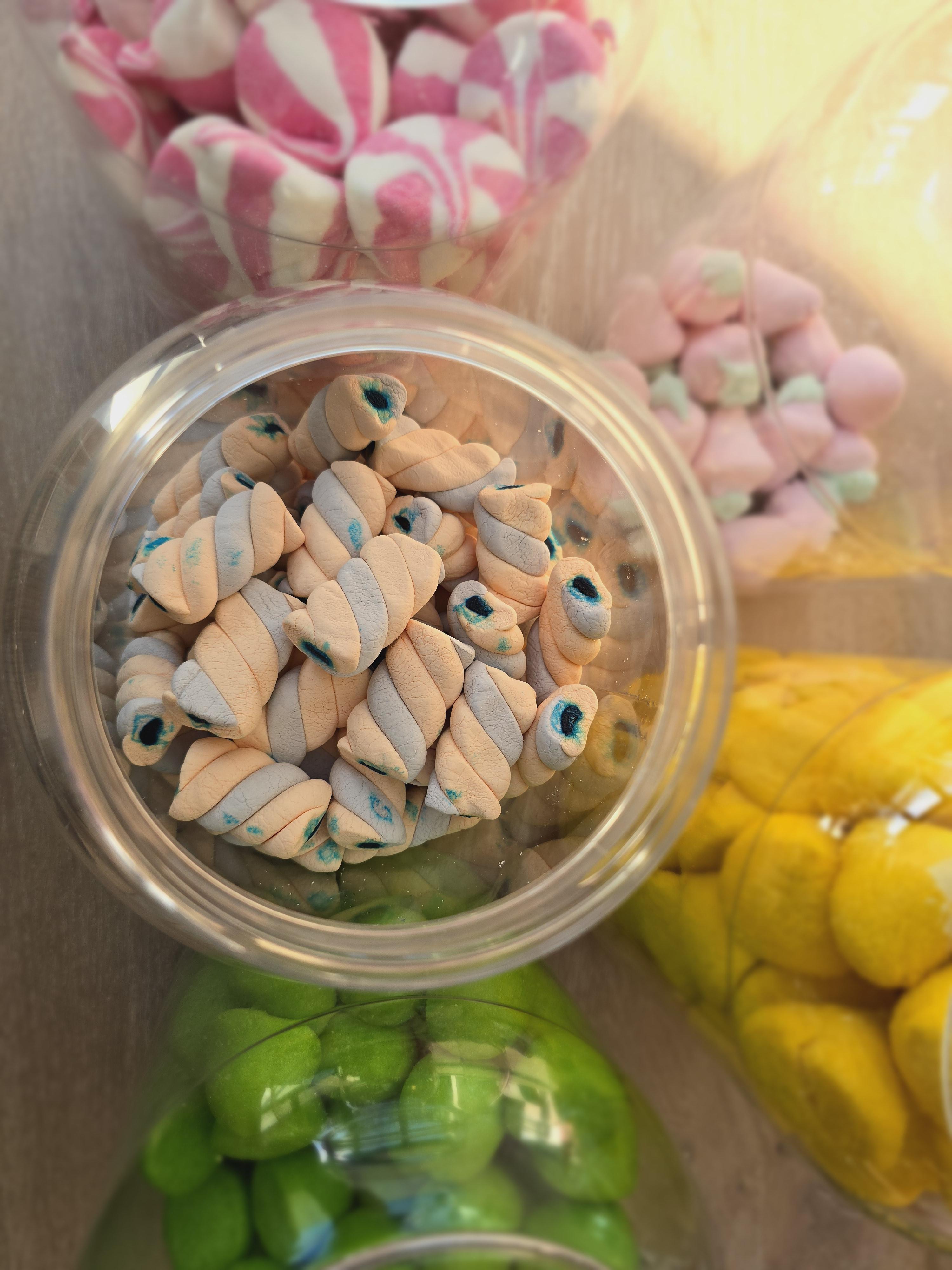 Mallows - Pick your own pick n mix Mallows 100g per choice of sweet! Pick N Mix Uk Candy Snack Marshmallow