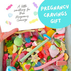 Pregnancy cravings Gift box - Pick n mix gift box! 1KG gift box perfect for every age. New baby girl sweet box, Pregnancy gift sweet box
