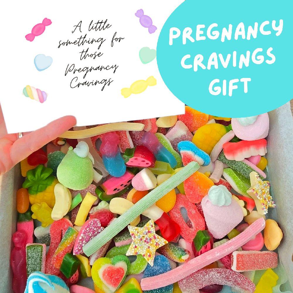 Pregnancy cravings Gift box - Pick n mix gift box! 1KG gift box perfect for every age. New baby girl sweet box, Pregnancy gift sweet box