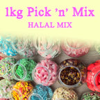1KG HALAL pick n mix selection! With option for gift tag and ribbon - perfect for yourself of loved one uk