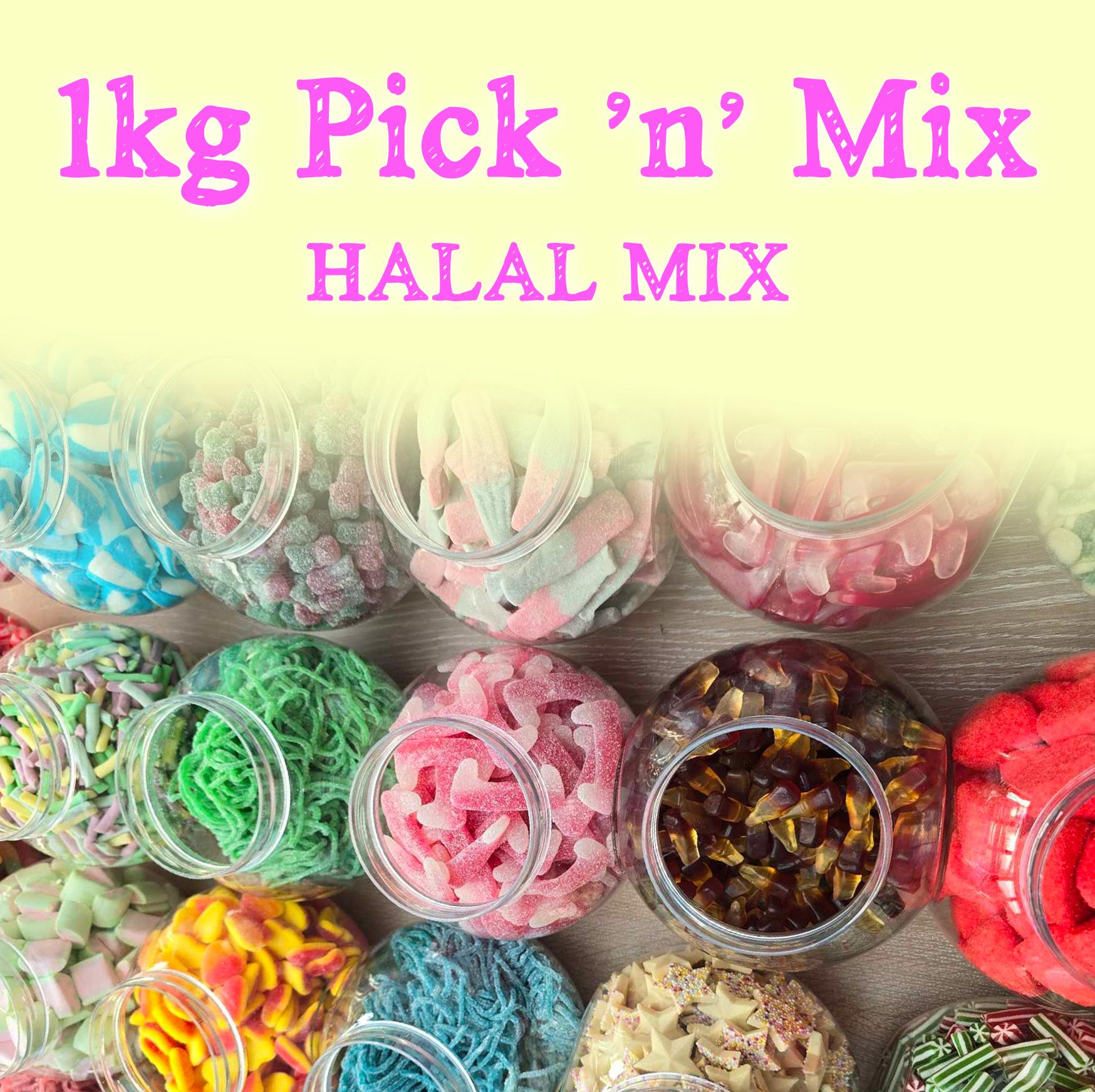 1KG HALAL pick n mix selection! With option for gift tag and ribbon - perfect for yourself of loved one uk