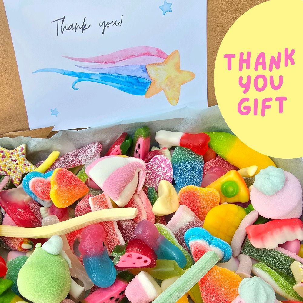 Thank You Gift box - Pick n mix gift box! 1KG gift box perfect for every age. Thank You sweet box