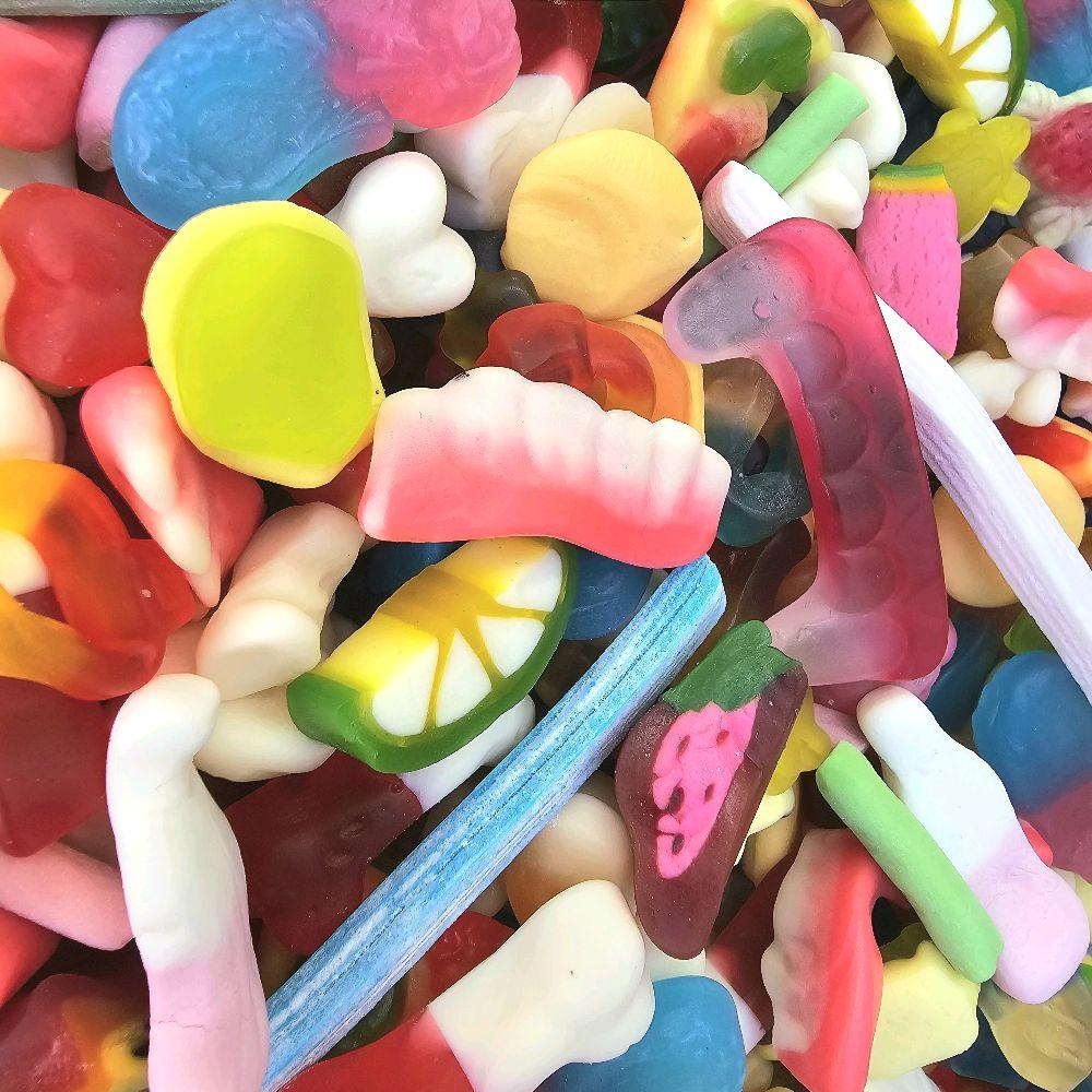 Non Fizzy pick n mix selection! Your favourite Non-fizzy sweets in a 1KG box perfect for yourself or loved one. Snack Sweets