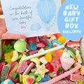 New baby Gift box - Pick n mix gift box! 1KG gift box perfect for every age. New baby girl sweet box, New baby boy sweet box