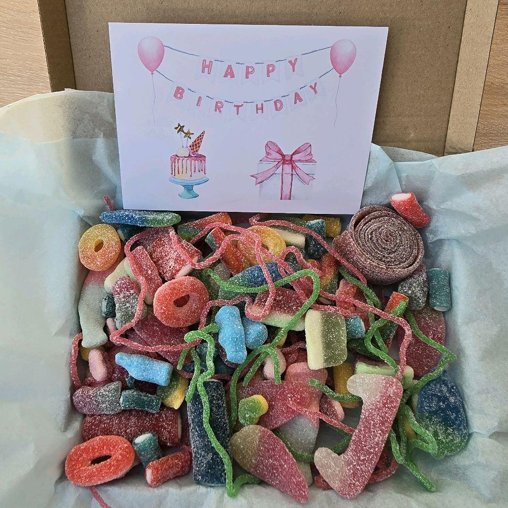Fizzy pick n mix selection! Your favourite fizzy sweets in a 1KG box perfect for yourself or loved one
