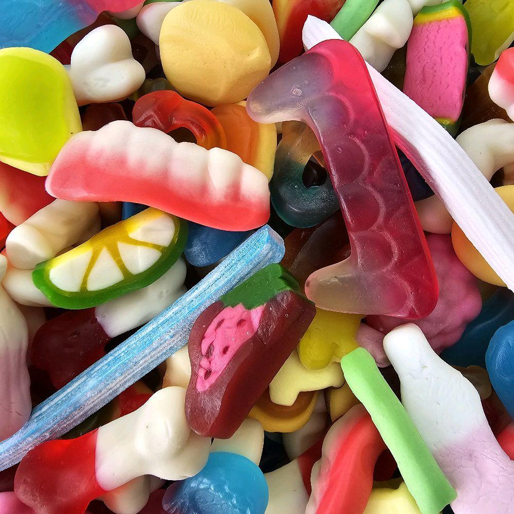Non Fizzy pick n mix selection! Your favourite Non-fizzy sweets in a 1KG box perfect for yourself or loved one. Snack Sweets