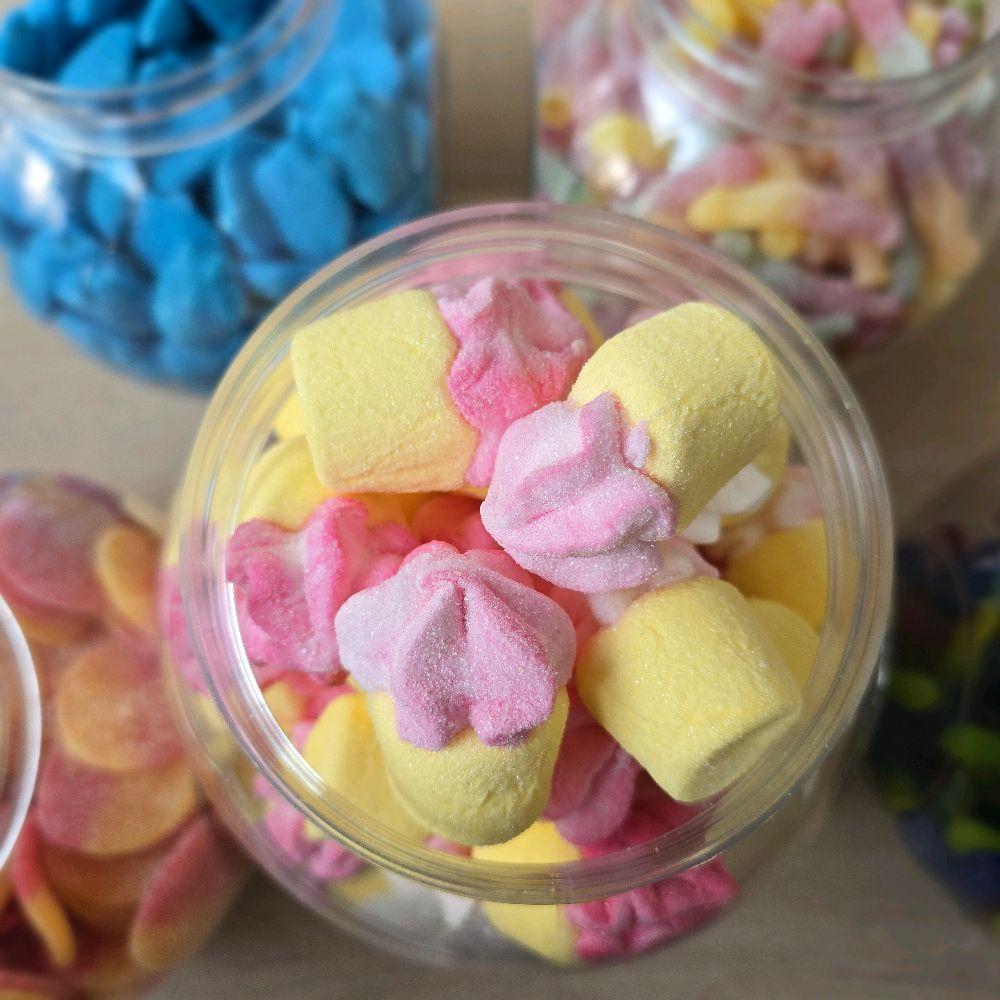 Mallows - Pick your own pick n mix Mallows 100g per choice of sweet! Pick N Mix Uk Candy Snack Marshmallow